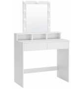 Schminktisch weiß rechteckig, Wangen-Gestell weiß, 80,0 x 40,0 x 145,0 cm