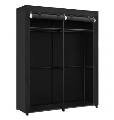 Stoffschrank, RYG02BK schwarz 140,0 x 43,0 x 174,0 cm
