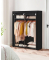 Stoffschrank, RYG02BK schwarz 140,0 x 43,0 x 174,0 cm