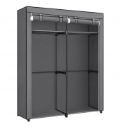 Stoffschrank, RYG02GY grau 140,0 x 43,0 x 174,0 cm