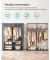 Stoffschrank, RYG02GY grau 140,0 x 43,0 x 174,0 cm