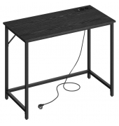 Schreibtisch, 76cm (H), 100x50cm (BxT), rechteckig, schwarz / schwarz