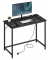 Schreibtisch, 76cm (H), 100x50cm (BxT), rechteckig, schwarz / schwarz