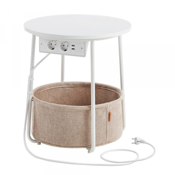 0194343152042 - Beistelltisch beige weiß 396 x 450 x 500 cm 0194343152042 VASAGLE 0194343152042 - Beistelltisch beige weiß 396 x 450 x 500 cm 0194343152042 VASAGLE