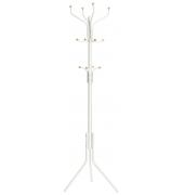 Kleiderständer RCR19W weiß Metall 12 Haken 44,0 x 182,0 cm