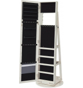 Schmuckschrank weiß 2 Fachböden