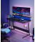 Gaming Schreibtisch schwarz rechteckig, C-Fuß-Gestell schwarz 120,0 x 60,0 cm