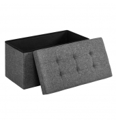 Sitztruhe LSF47K dunkelgrau Stoff 76,0 cm