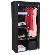 Stoffschrank, RYG84H schwarz 88,0 x 45,0 x 170,0 cm