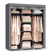 Stoffschrank, RYG12G grau 150,0 x 45,0 x 175,0 cm