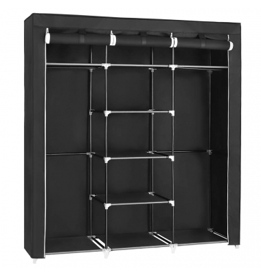 Stoffschrank, RYG12B schwarz 150,0 x 45,0 x 175,0 cm