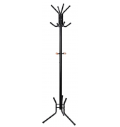 Kleiderständer RCR17B schwarz Metall 8 Haken 49,0 x 176,0 cm