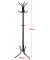 Kleiderständer RCR17B schwarz Metall 8 Haken 49,0 x 176,0 cm