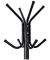 Kleiderständer RCR17B schwarz Metall 8 Haken 49,0 x 176,0 cm