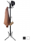 Kleiderständer RCR17B schwarz Metall 8 Haken 49,0 x 176,0 cm