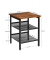 Beistelltisch LET23XV1, 55cm (H), 40x40cm (BxT), braun / schwarz