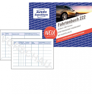 Fahrtenbuch 222 A6-quer