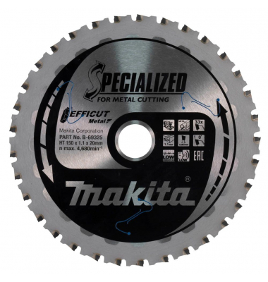B-69325, EFFICUT Kreissägeblatt 150,0 mm, 33 Zähne