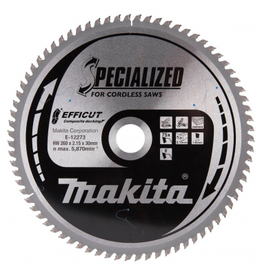 E-12273 EFFICCUT Kreissägeblatt 260,0 mm, 75 Zähne