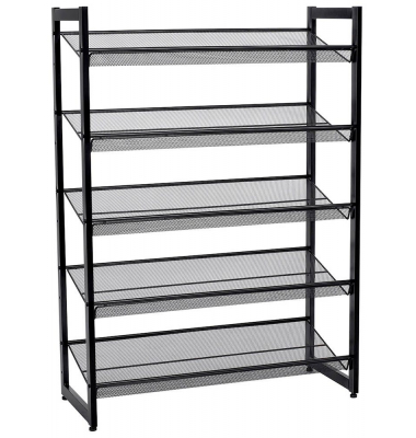 Schuhregal schwarz 74,0 x 30,7 x 104,0 cm