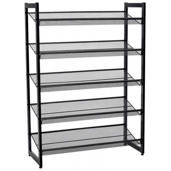 0194343034324 - Schuhregal Songmics Schwarz Metall 5 Fächer 74x104x307 cm erweiterbar Garderobe Schuhaufbewahrung Schuhregale 0194343034324 - Schuhregal Songmics Schwarz Metall 5 Fächer 74x104x307 cm erweiterbar Garderobe Schuhaufbewahrung Schuhregale