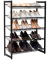Schuhregal schwarz 74,0 x 30,7 x 104,0 cm
