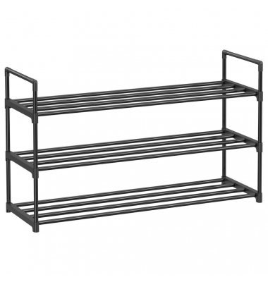 Schuhregal schwarz 92,0 x 30,0 x 54,0 cm