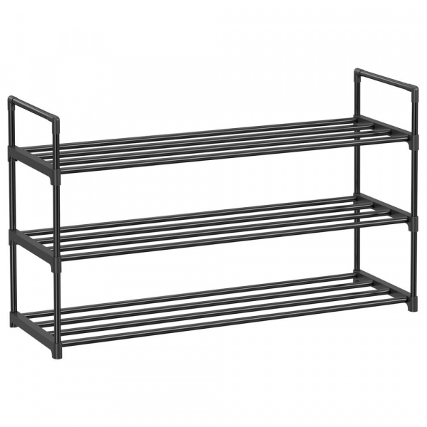 0194343036106 - Schuhregal Songmics Schwarz Metall Kunststoff 92x54x30 cm erweiterbar stehend Garderobe Schuhaufbewahrung Schuhregale 0194343036106 - Schuhregal Songmics Schwarz Metall Kunststoff 92x54x30 cm erweiterbar stehend Garderobe Schuhaufbewahrung Schuhregale