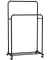 Rollgarderobe weiß Metall 92,5 x 142,0158,0 cm