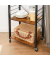 Servierwagen braun, schwarz 60,0 x 40,0 x 89,0 cm