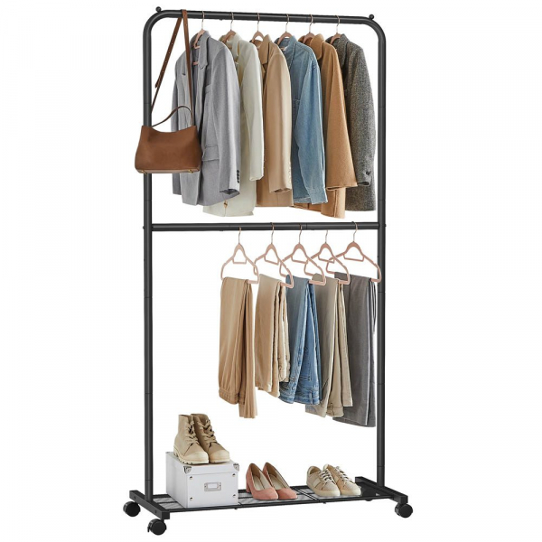 0194343054568 - Rollgarderobe schwarz Metall 910 x 1940 cm 0194343054568 SONGMICS 0194343054568 - Rollgarderobe schwarz Metall 910 x 1940 cm 0194343054568 SONGMICS
