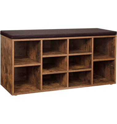 Schuhbank LHS010X01 braun Holz 104,0 cm