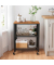 Servierwagen braun, schwarz 60,0 x 40,0 x 77,5 cm
