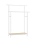 Rollgarderobe weiß Metall 98,5 x 156,8 cm