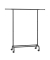 Rollgarderobe schwarz Metall 83,0 - 120,0 x 156,0 cm