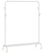 Rollgarderobe weiß Metall 4 Haken 103,5 x 155,0 cm