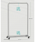 Rollgarderobe grau Metall 91,0 x 158,0 cm