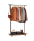 Rollgarderobe schwarz Metall 98,5 x 160,3 cm