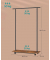 Rollgarderobe schwarz Metall 98,5 x 160,3 cm