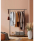 Rollgarderobe schwarz Metall 98,5 x 160,3 cm