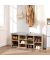 Schuhbank LHS10NLV1 eiche, grau Holz 104,0 cm