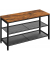 Schuhbank LBS74X braun, schwarz Holz 80,0 cm