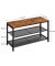 Schuhbank LBS74X braun, schwarz Holz 80,0 cm