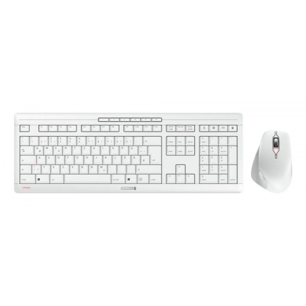 4025112109898 - STREAM DESKTOP COMFORT Tastatur-Maus-Set kabellos weiß 4025112109898 Cherry