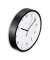 Wanduhr Elba weiß schwarz Kunststoff, Ø 25,0 cm