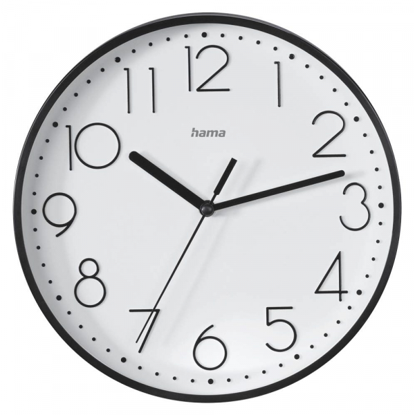 4047443517548 - Wanduhr Salina weiß schwarz Kunststoff Ø 220 cm 4047443517548 Hama