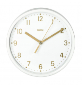 Wanduhr Madeira weiß Kunststoff, Ø 16,0 cm