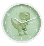 Wanduhr Cebu grün weiß Kunststoff, Ø 25,0 cm