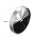 Wanduhr Sizilien silberschwarz silber Kunststoff, Ø 30,0 cm
