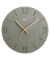 Wanduhr Kreta grau Mitteldichte Holzfaserplatte (MDF), Ø 30,0 cm